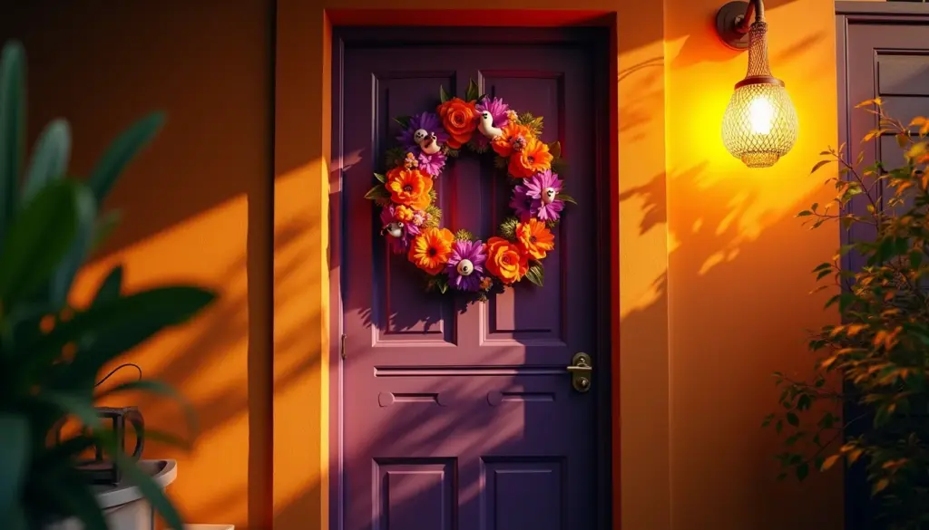 35 ideias de decoração halloween porta apartamento simples e baratas