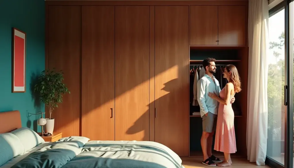 47 Ideias de Guarda Roupa Planejado Casal Quarto Pequeno Apartamento