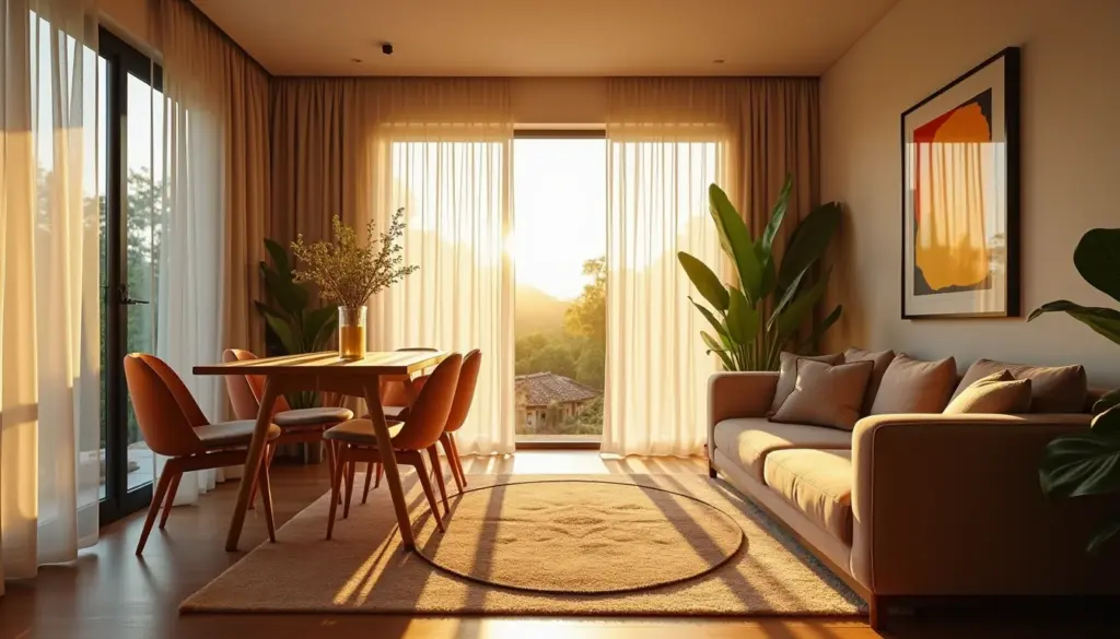 Sala de TV e jantar integradas em apartamento pequeno: 5 truques