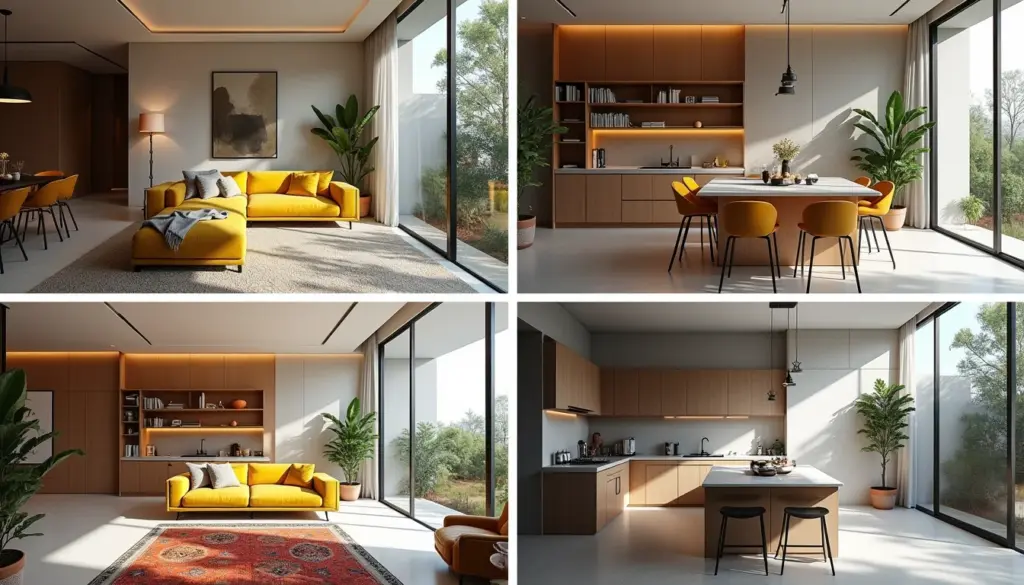41 Ideias de Apartamento com Sala e Cozinha Integrada
