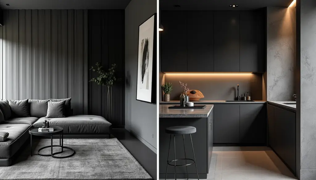 35 Ideias de Apartamento Preto e Cinza para Decorar sem Errar 35 Ideias de Apartamento Preto e Cinza para Decorar sem Errar