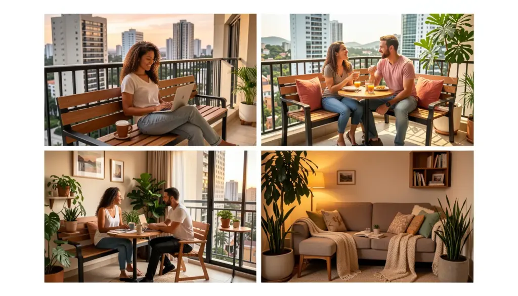 40 Ideias de Bancada Varanda Apartamento para Transformar Seu Espaço