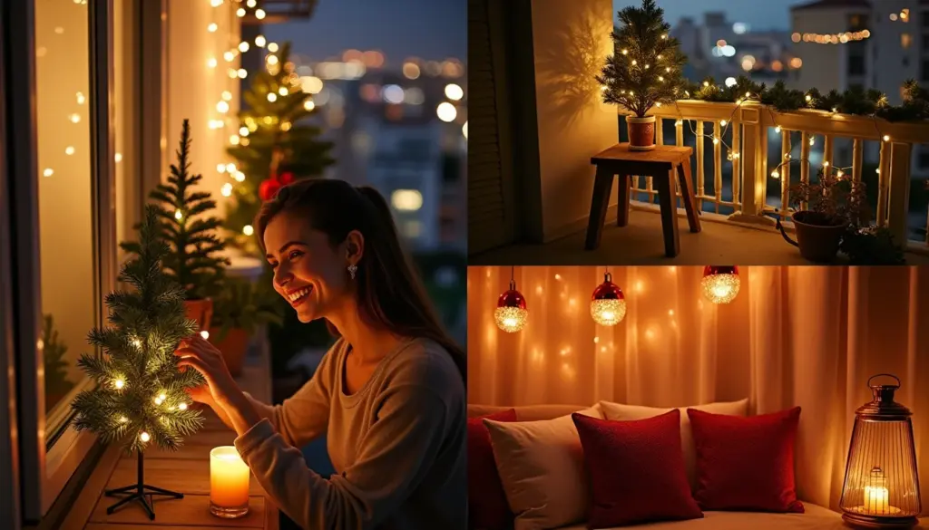 44 Ideias de Decoração de Natal para Varanda de Apartamento Pequena e Barata 44 Ideias de Decoração de Natal para Varanda de Apartamento Pequena e Barata