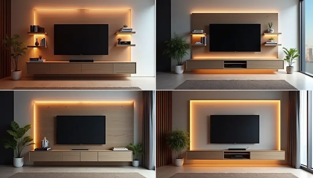53 Ideias de Painel Para Apartamento: Modelos Suspensos, Ripados e com LED para 2026