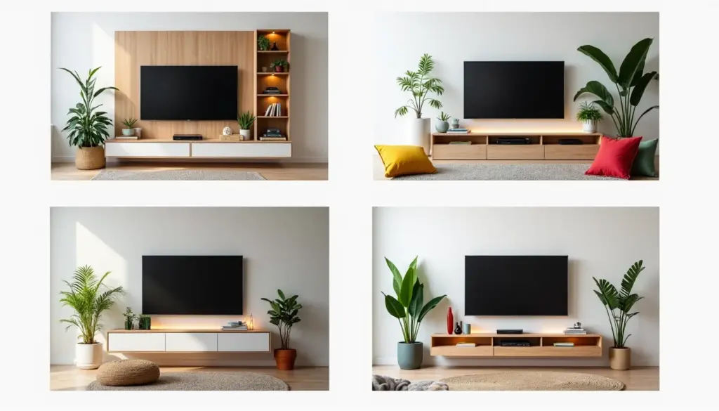 45 Painel Sala Apartamento Pequeno: Ideias Suspensas e Compactas para Ampliar