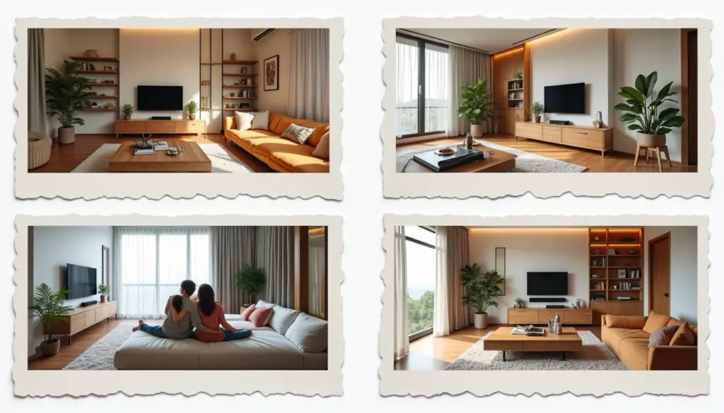 64 Ideias de Sala de TV Apartamento Pequeno que Ampliam o Espaço